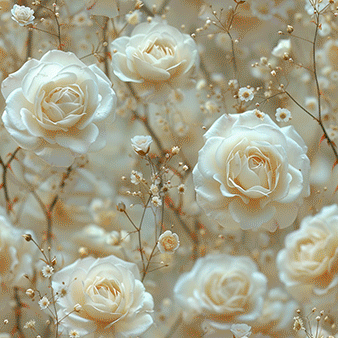 Roses Gypsophila