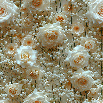 Roses Gypsophila