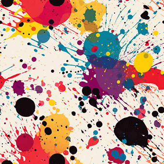 Vibrant splatter