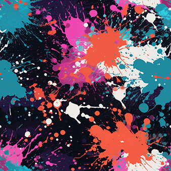 Vibrant splatter