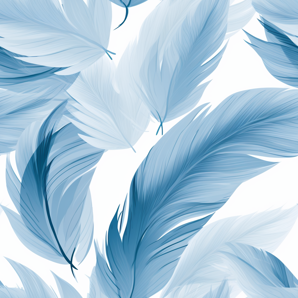 Blue feather