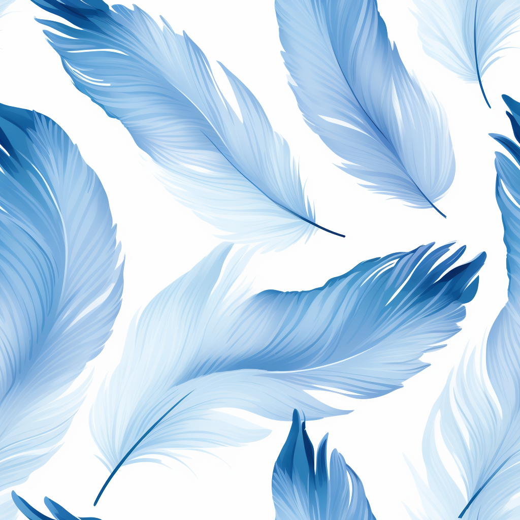 Blue feather