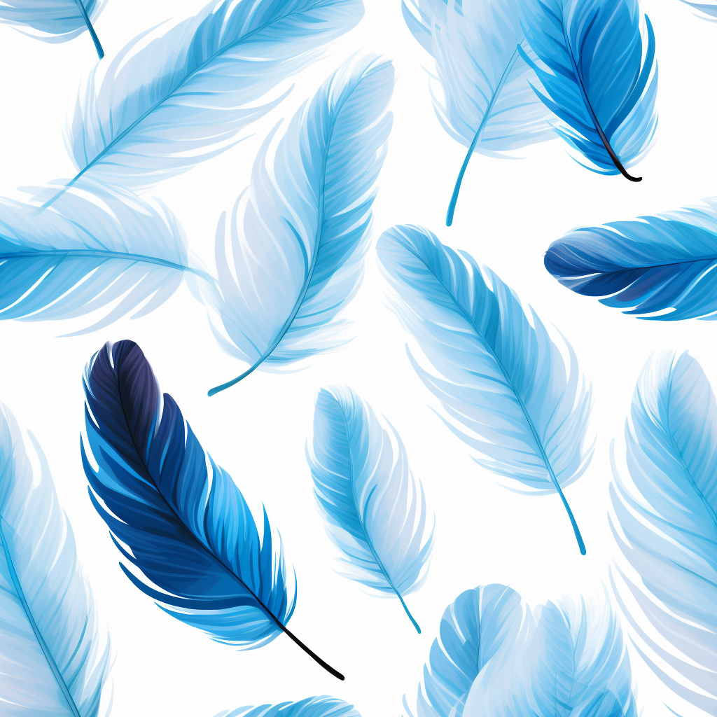 Blue feather