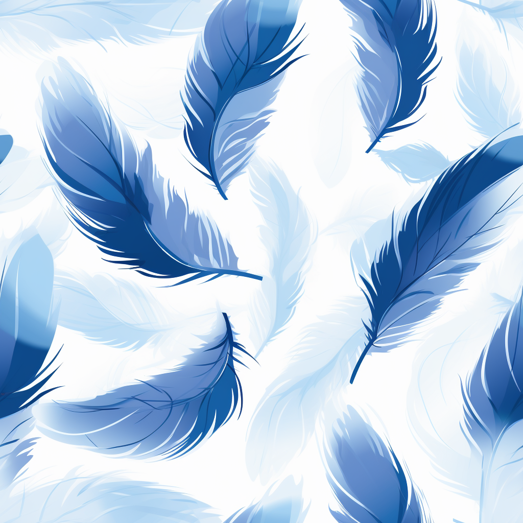 Blue feather