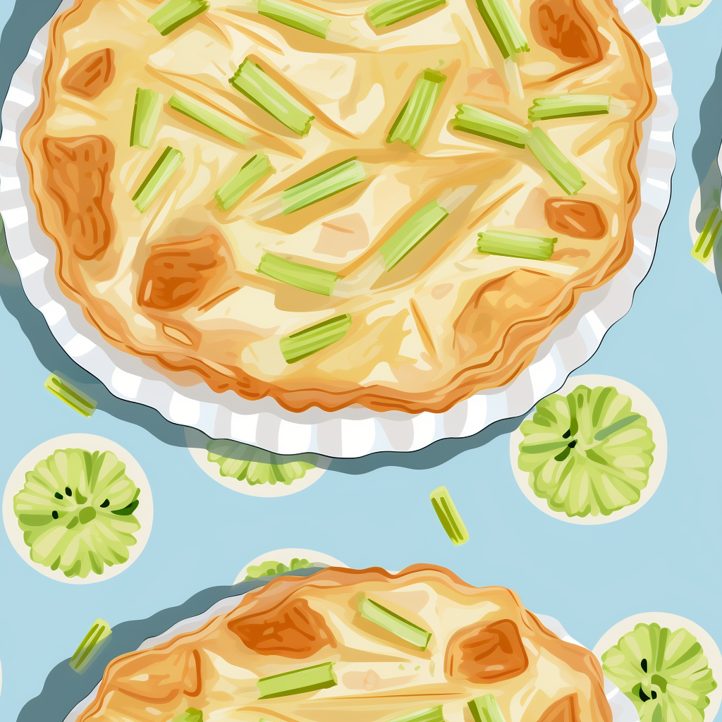 Chicken and leek pie