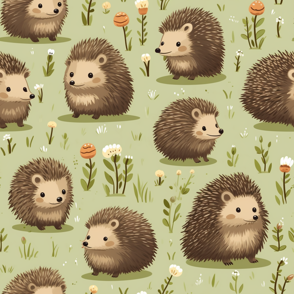 Cute hedgehogs