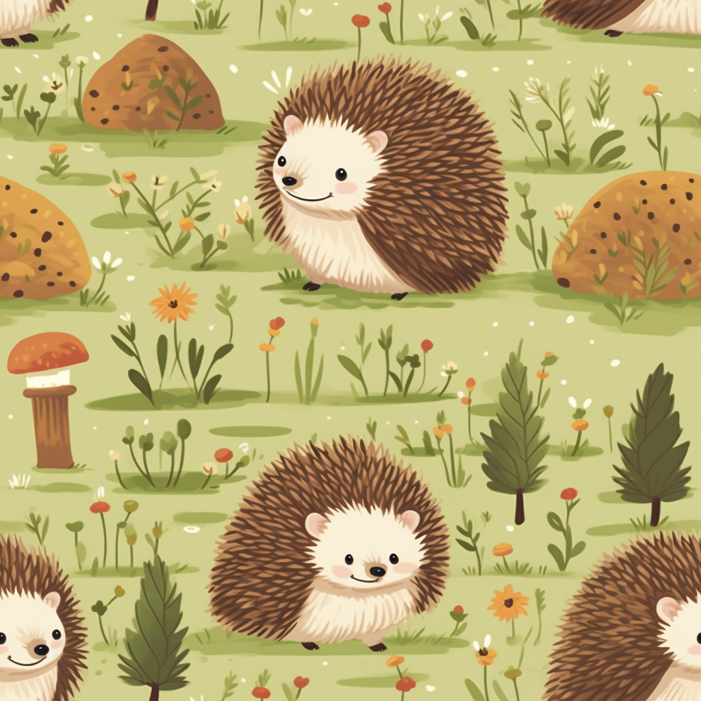 Cute hedgehogs