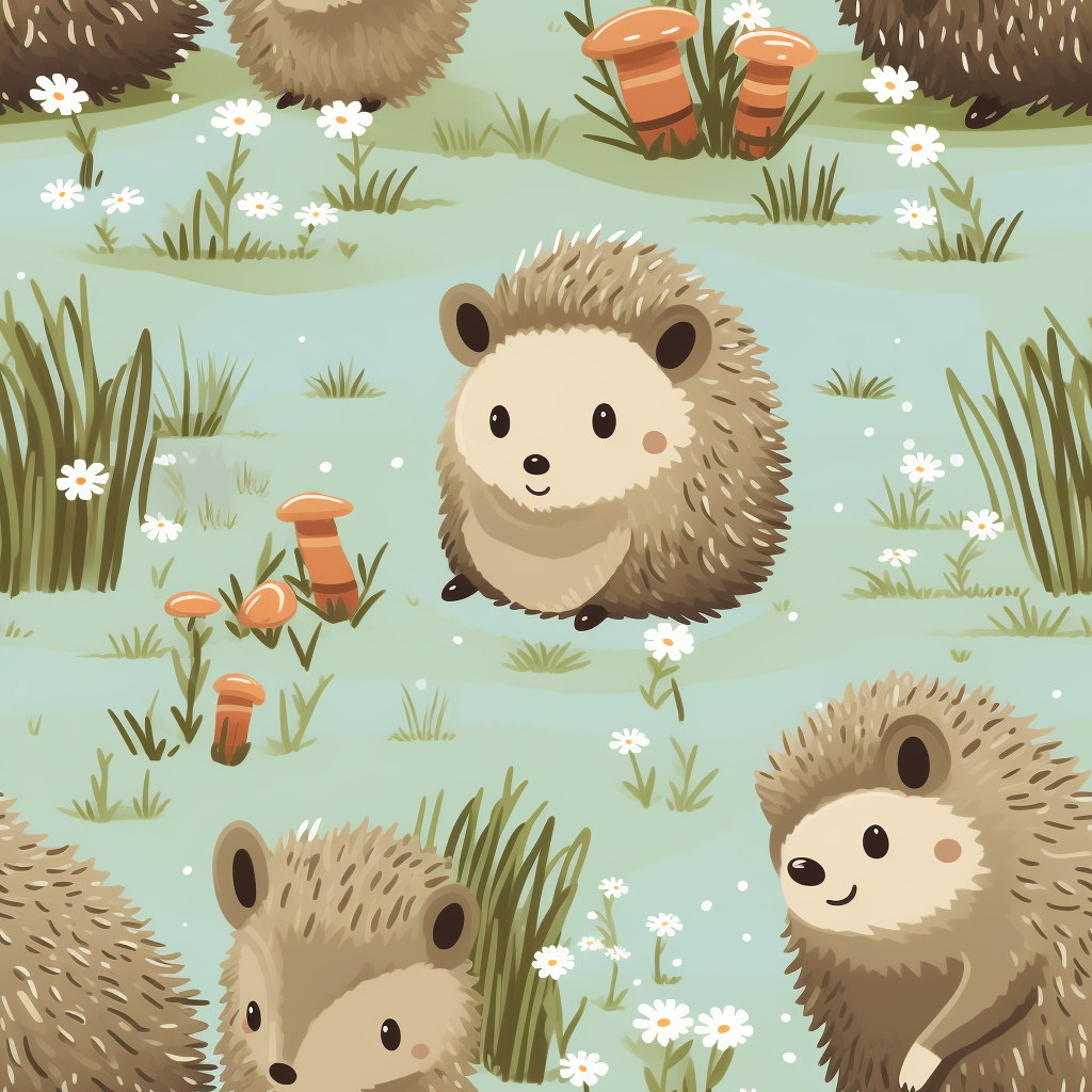 Cute hedgehogs