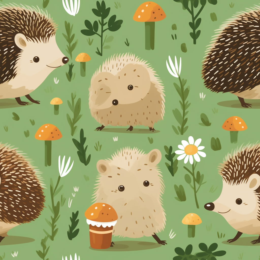 Cute hedgehogs