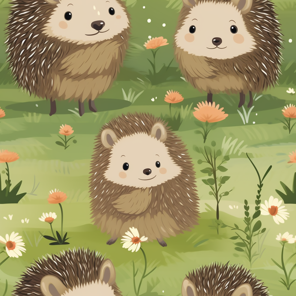 Cute hedgehogs