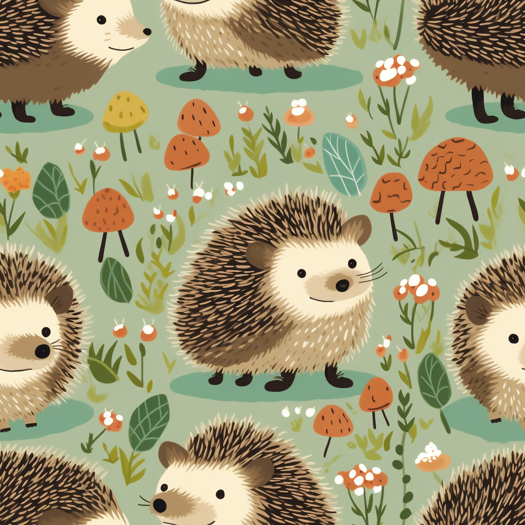 Cute hedgehogs