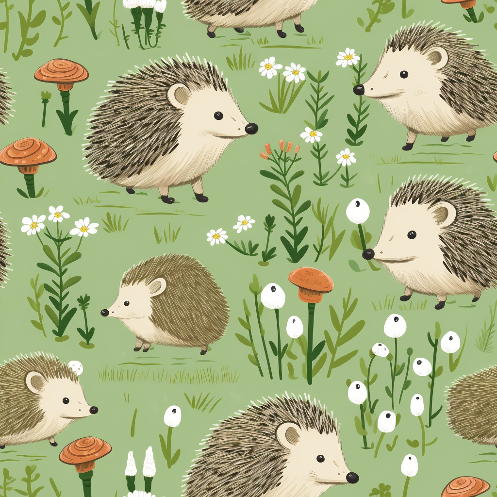 Cute hedgehogs