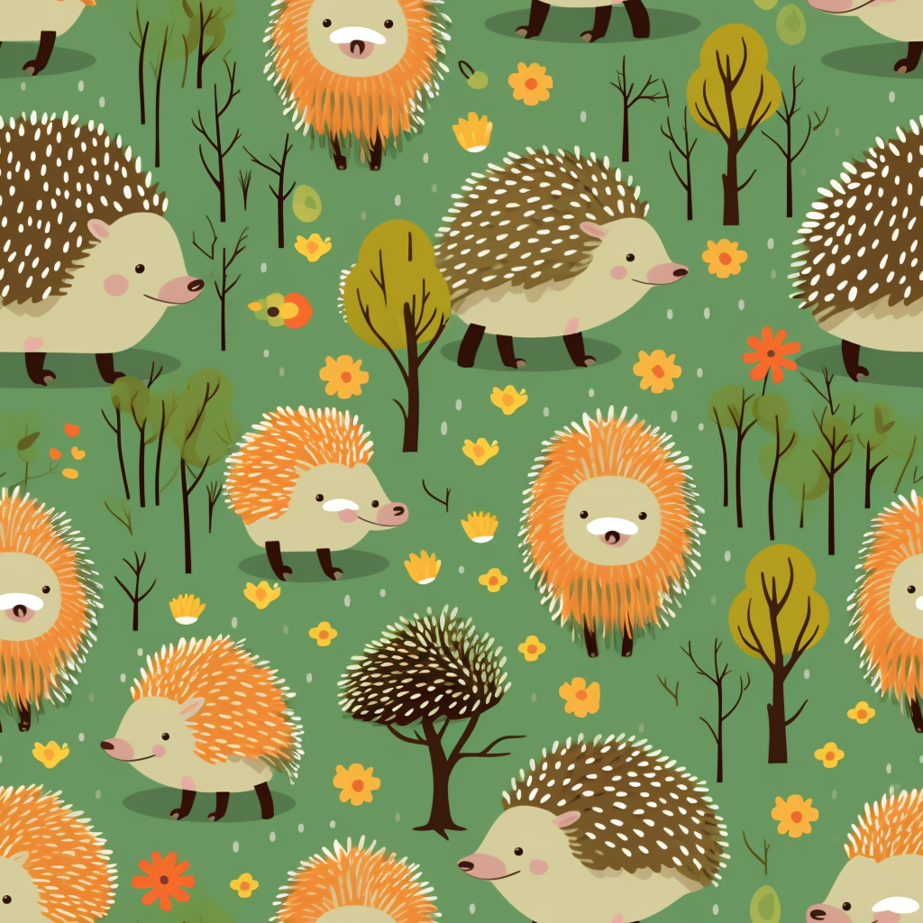 Cute hedgehogs